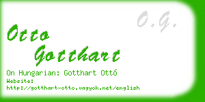 otto gotthart business card