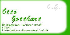 otto gotthart business card